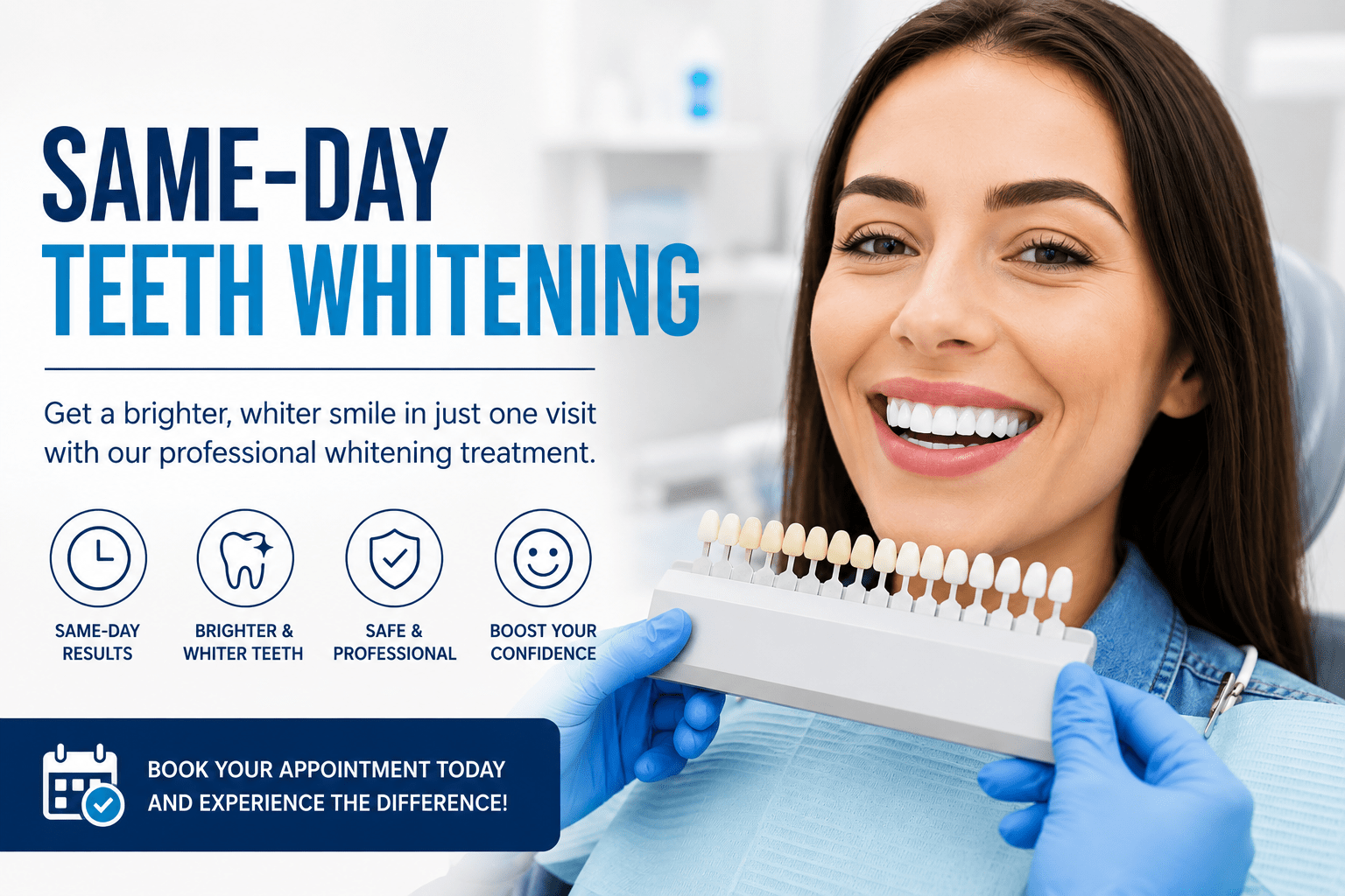 same-day teeth whitening