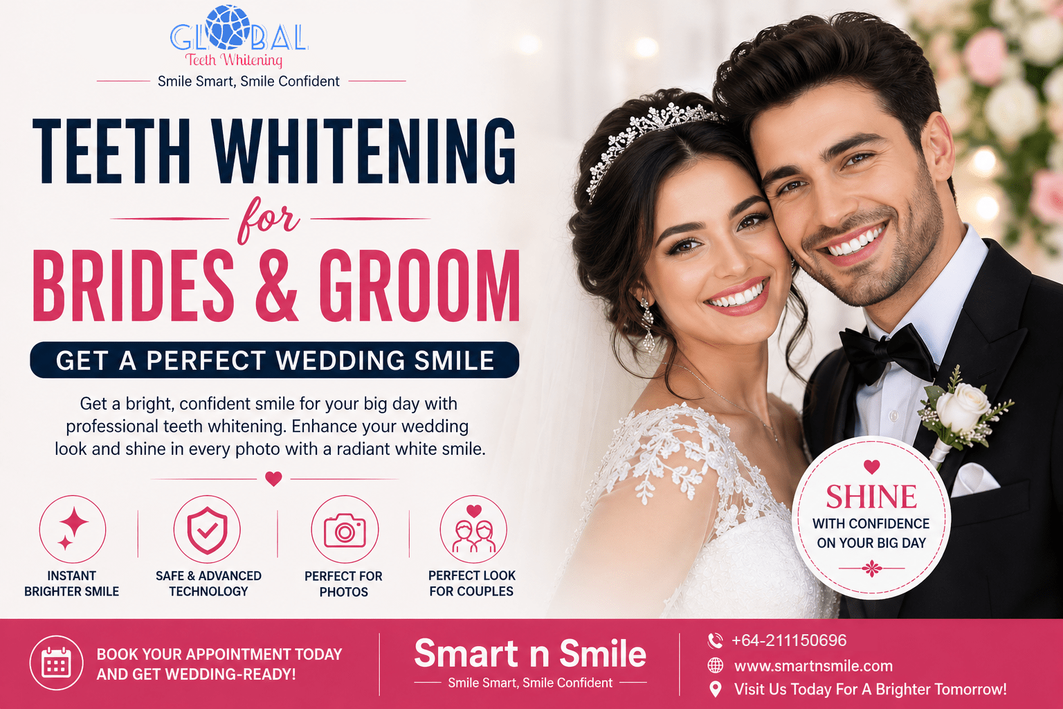 teeth whitening for brides and groom